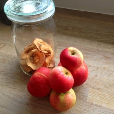 Lækre æblechips