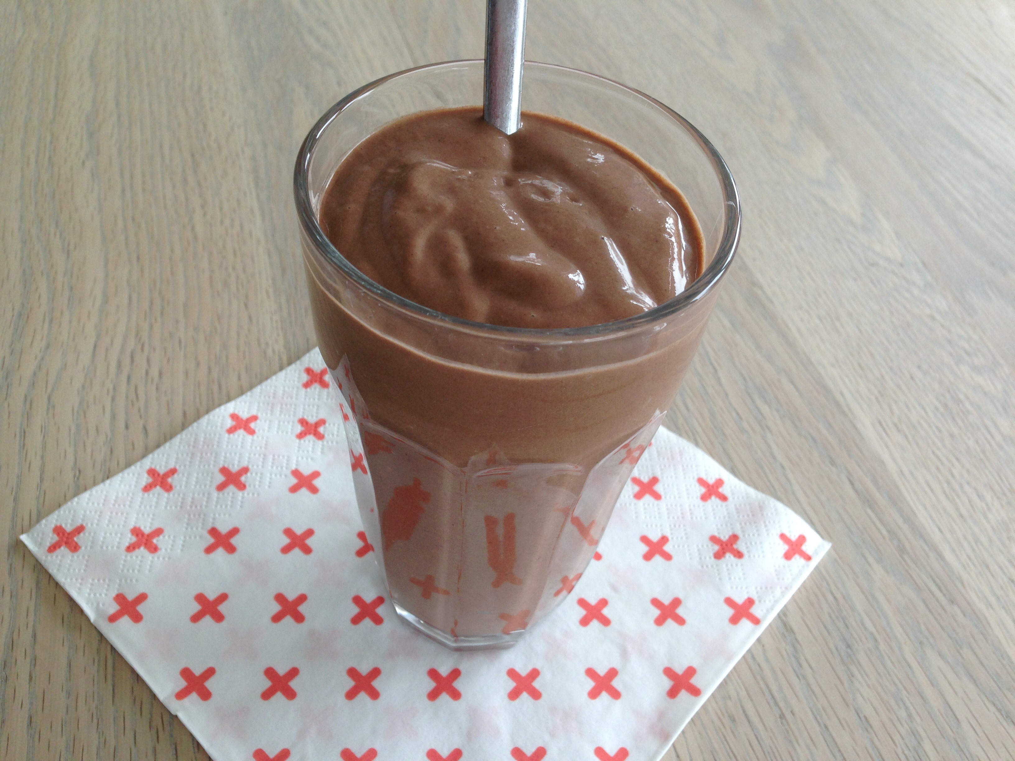 Chokoladesmoothie med avokado