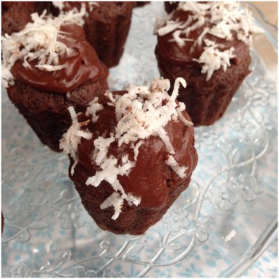 Små chokolade muffins