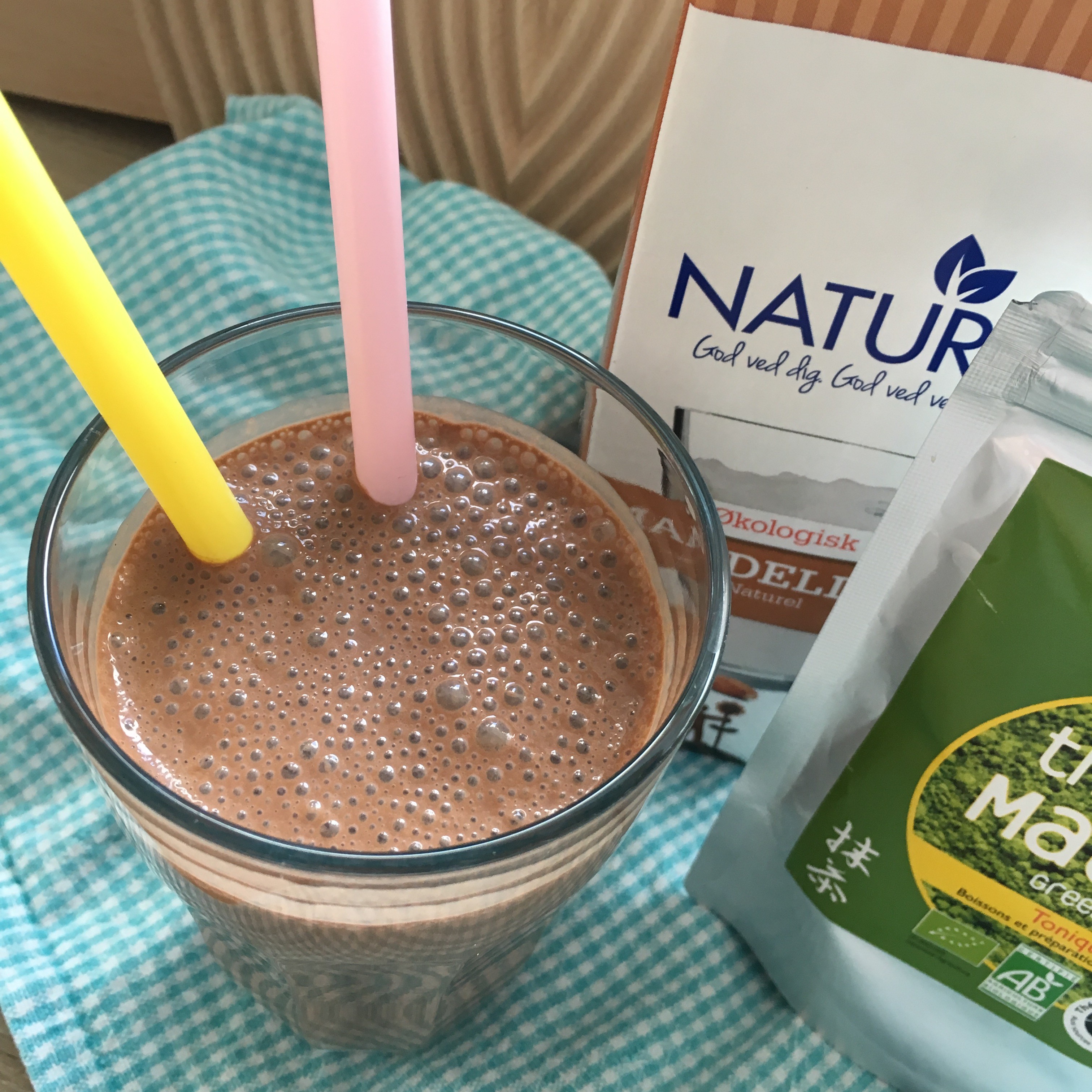 Chokoladesmoothie med Matcha