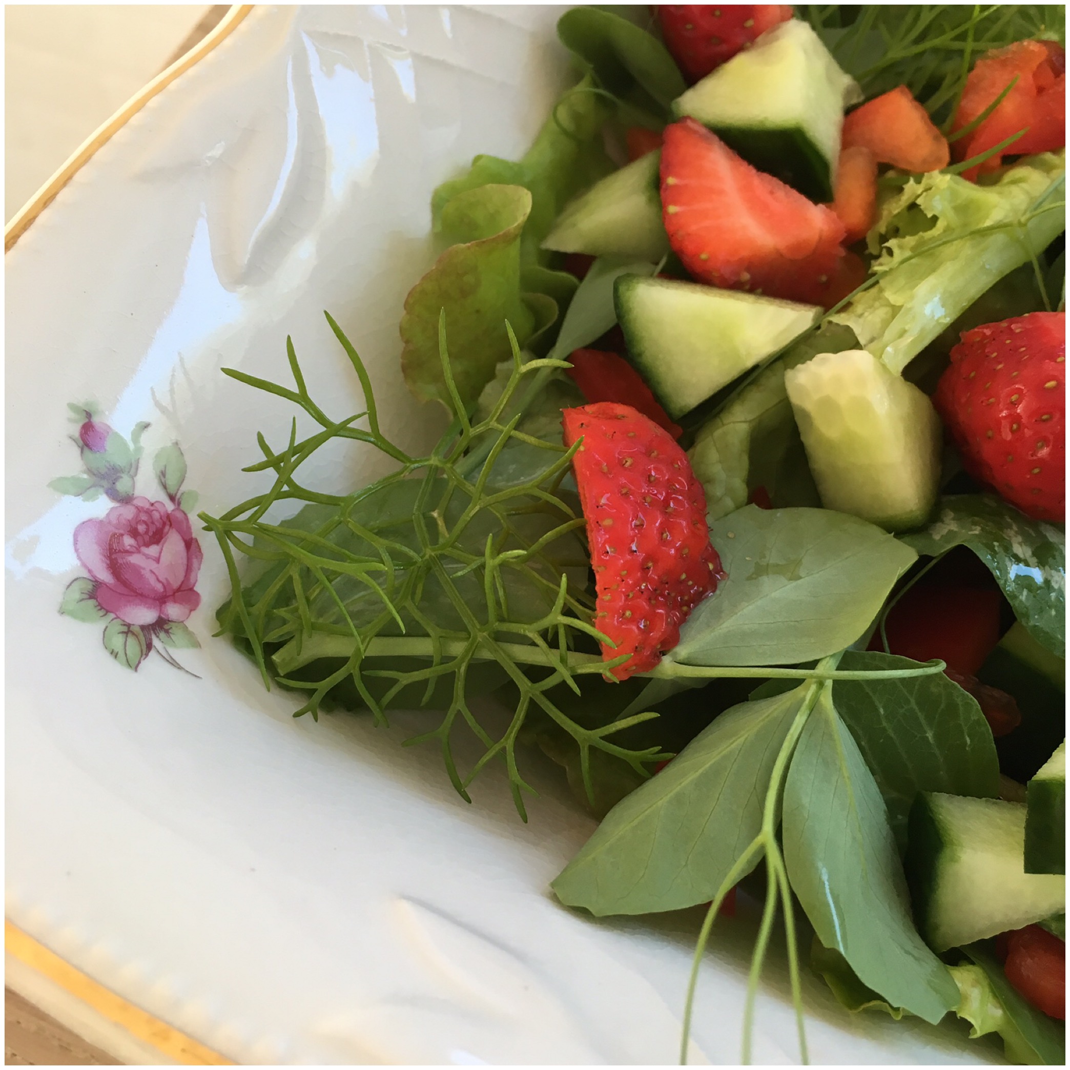 Jordbærsalat med fennikel