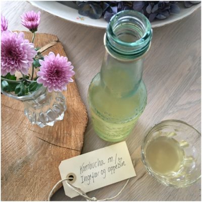 Kombucha med appelsin og ingefær