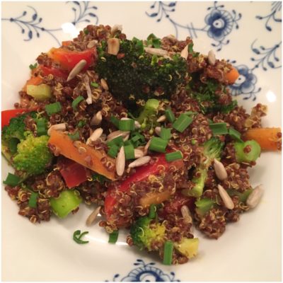 Grønsagsret med quinoa