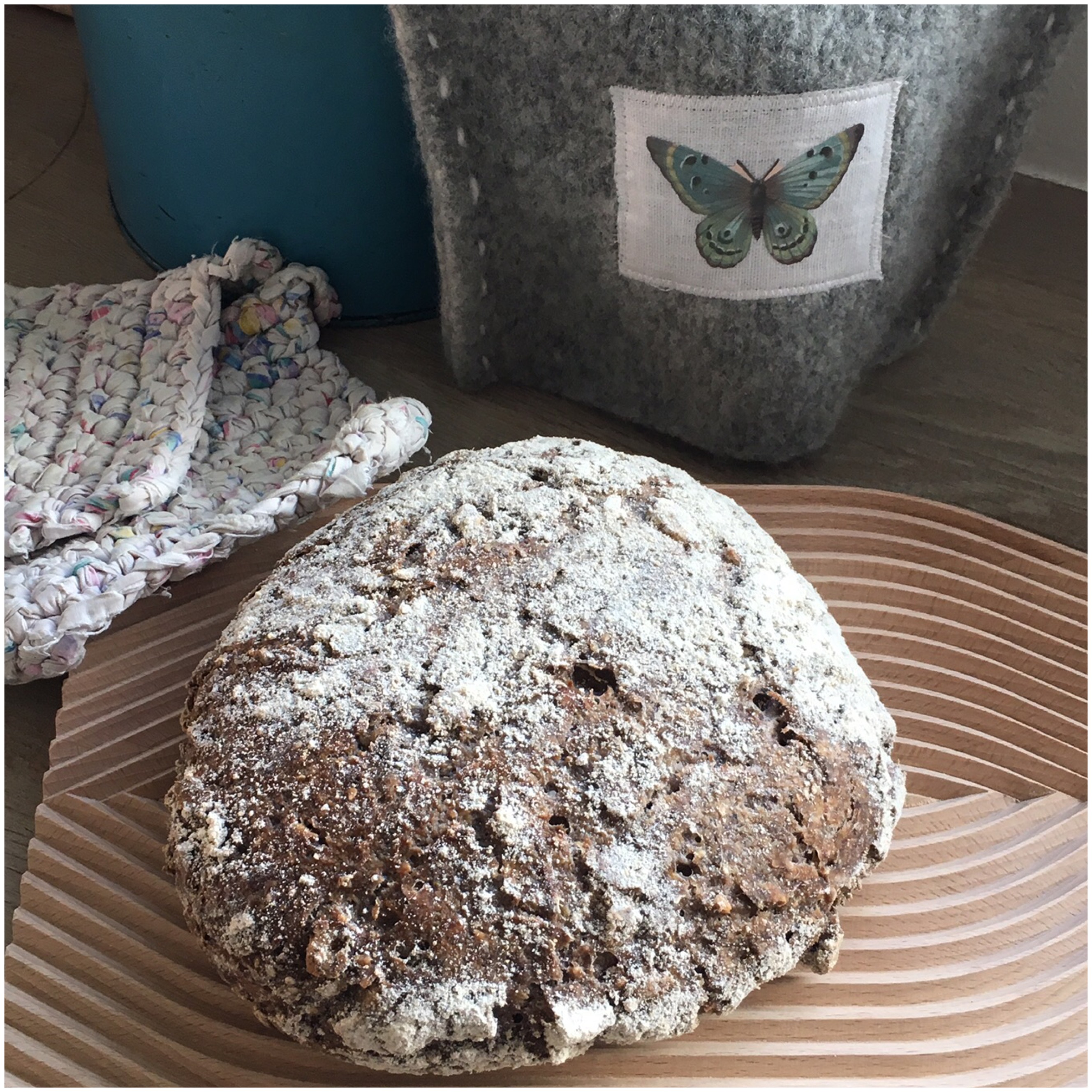 Glutenfri grydebrød med valnødder