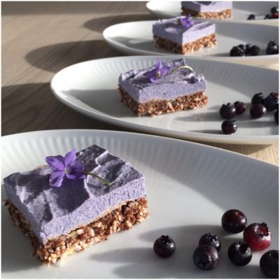 Raw cake med blåbærcreme