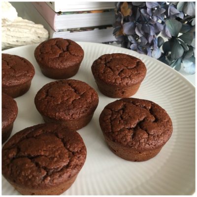 Chokolade og bananmuffins uden sukker