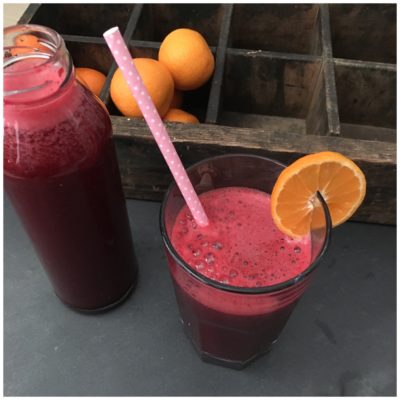 Rubinrød og super sund juice